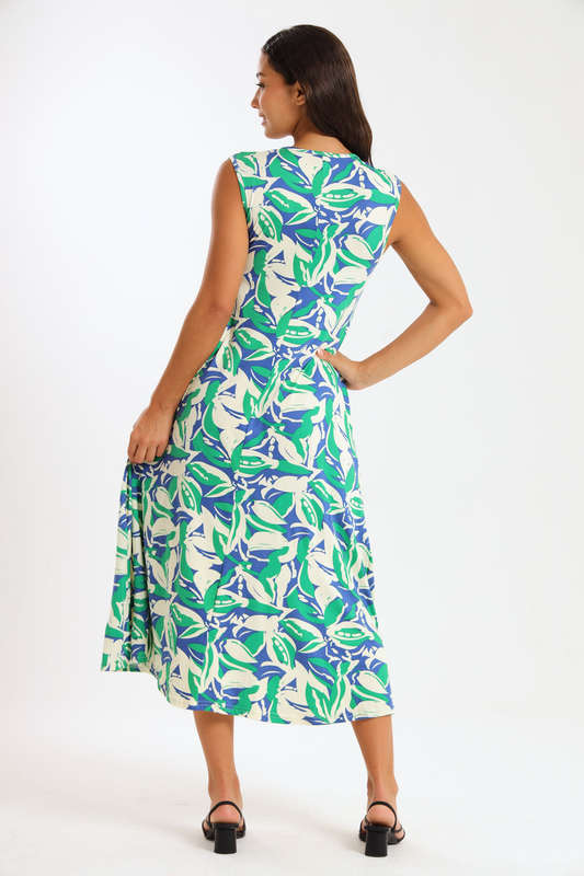 Ladies Midaxi Sleeveless Summer Dress  With Pockets