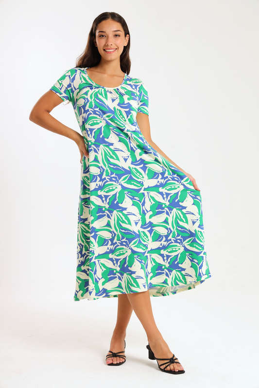 Ladies Midaxi Summer Dress  With Pockets