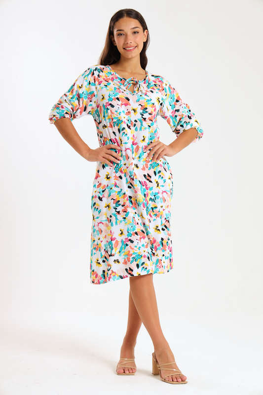 Ladies Midaxi Summer Dress  With Pockets
