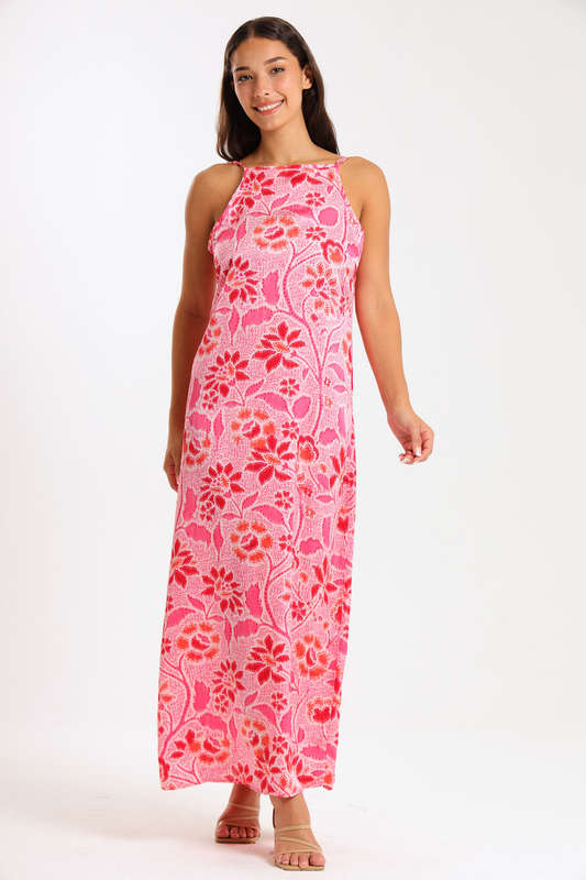 Ladies Vera Strappy Summer Maxi Dress