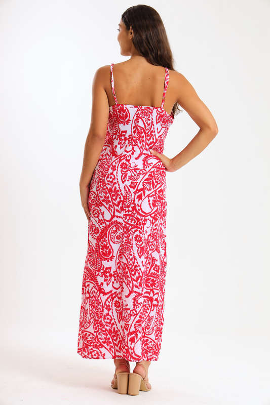 Ladies Vera Strappy Summer Maxi Dress