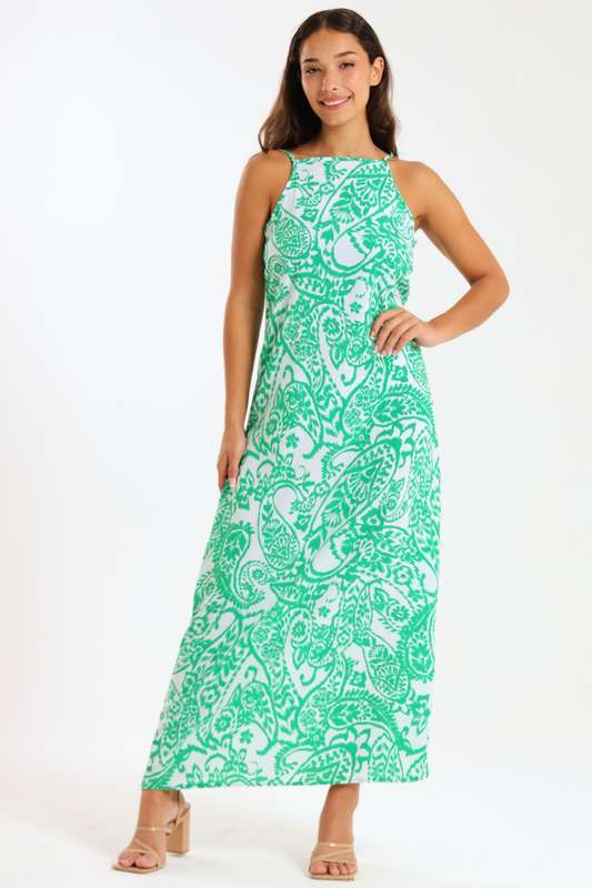 Ladies Vera Strappy Summer Maxi Dress