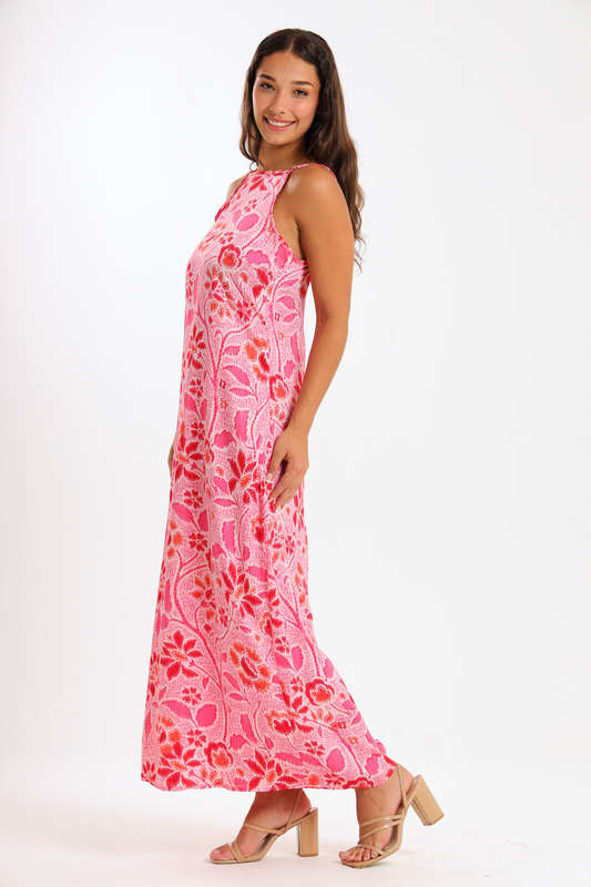 Ladies Vera Strappy Summer Maxi Dress