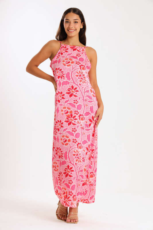 Ladies Vera Strappy Summer Maxi Dress