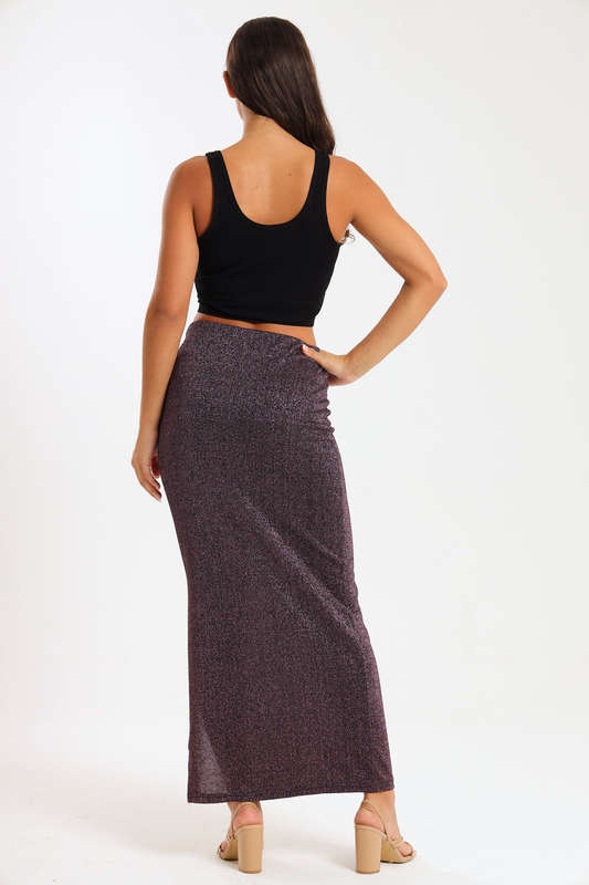 Martina Evening Bodycon Shimmer Skirt