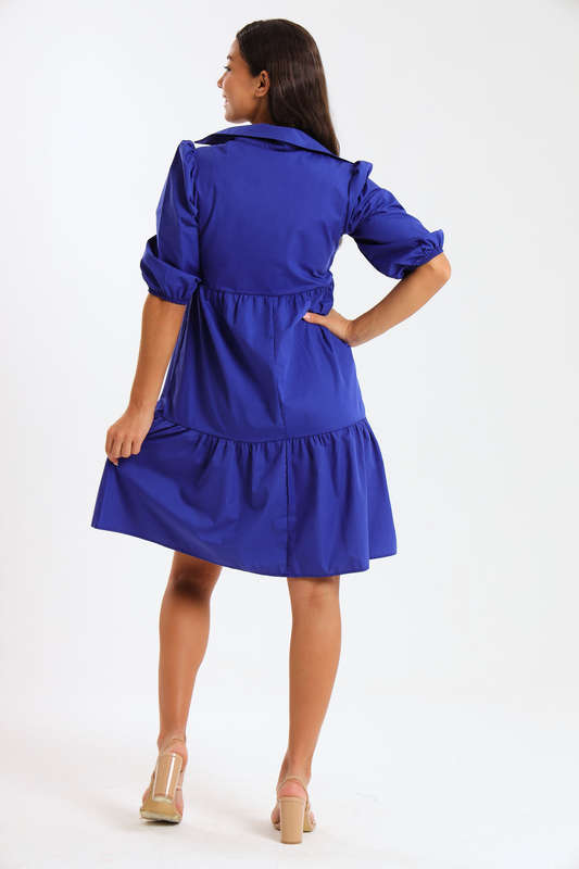 Molly Collared Tiered Dress