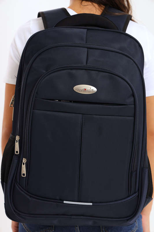 Powerland Laptop Backpack or School Bag with Multiple Compartments Navy XL