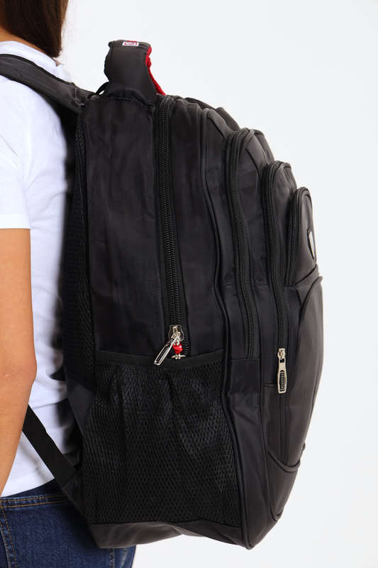 PRASDOS Backpack Black School Bag  Travel Bag With Multiple Compartments XL