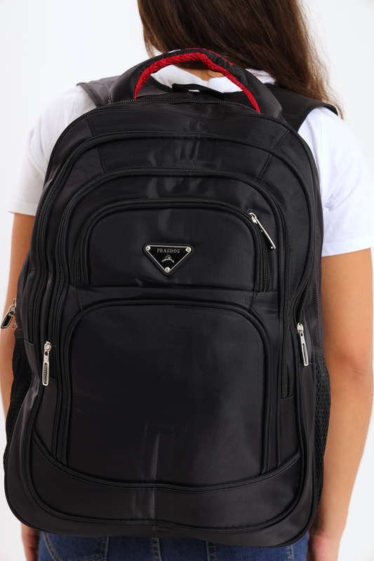 PRASDOS Backpack Black School Bag  Travel Bag With Multiple Compartments XL