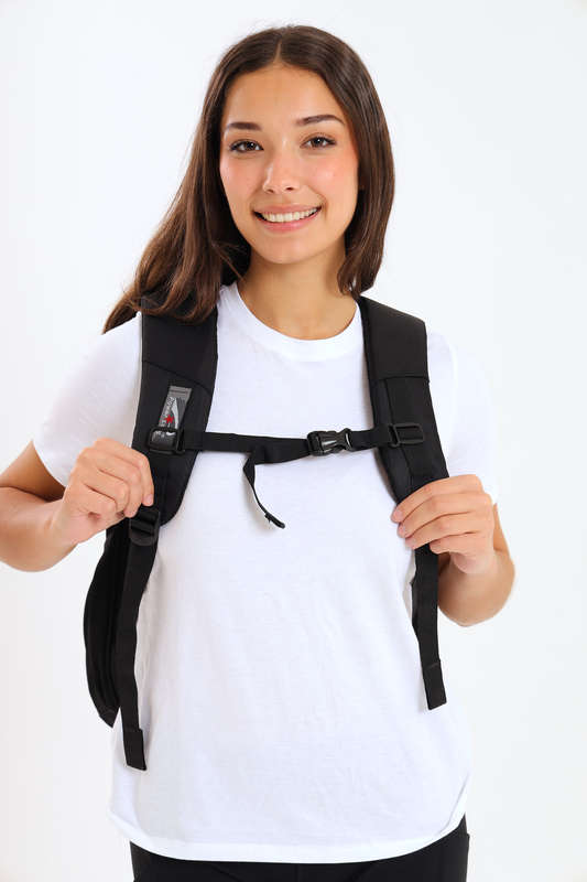 Powerland Laptop Backpack or School Bag with Multiple Compartments Black Large