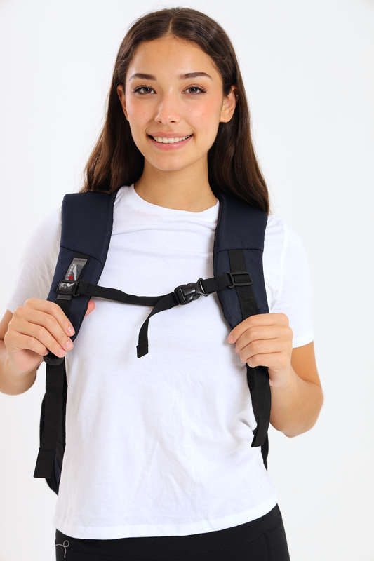 Powerland Laptop Backpack or School Bag with Multiple Compartments Navy Large