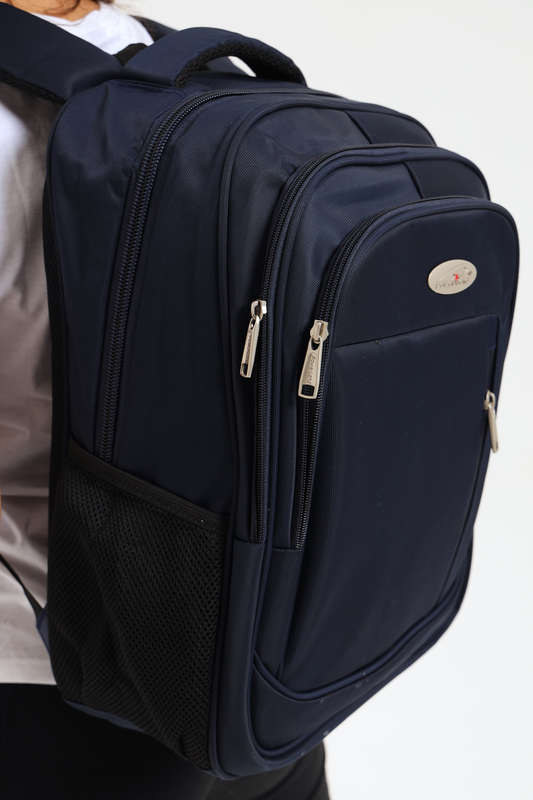 Powerland Laptop Backpack or School Bag with Multiple Compartments Navy Large