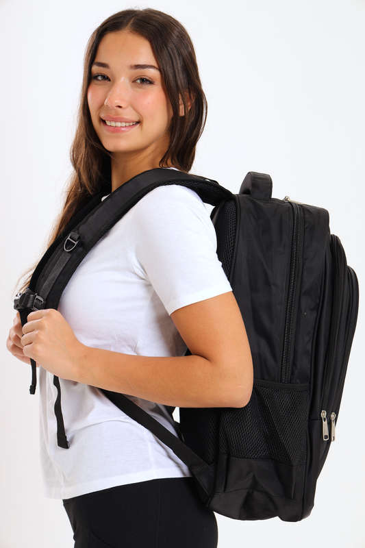 Powerland Laptop Backpack or School Bag with Multiple Compartments 2XL Black