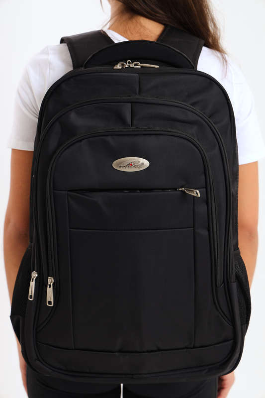 Powerland Laptop Backpack or School Bag with Multiple Compartments 2XL Black