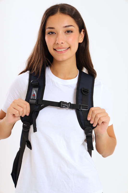Powerland Laptop Backpack or School Bag with Multiple Compartments 2XL Navy
