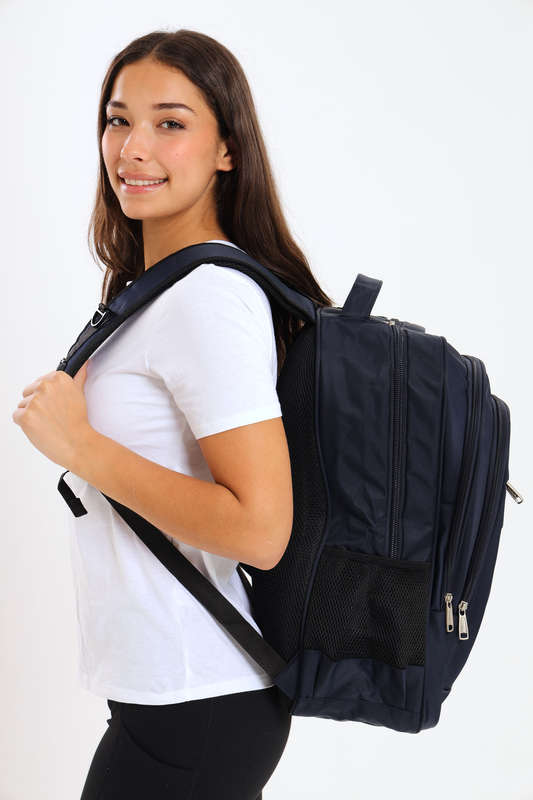 Powerland Laptop Backpack or School Bag with Multiple Compartments 2XL Navy