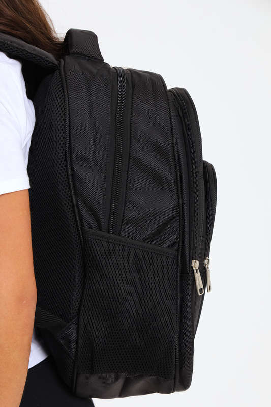 Powerland Laptop Backpack or School Bag with Multiple Compartments Black Large