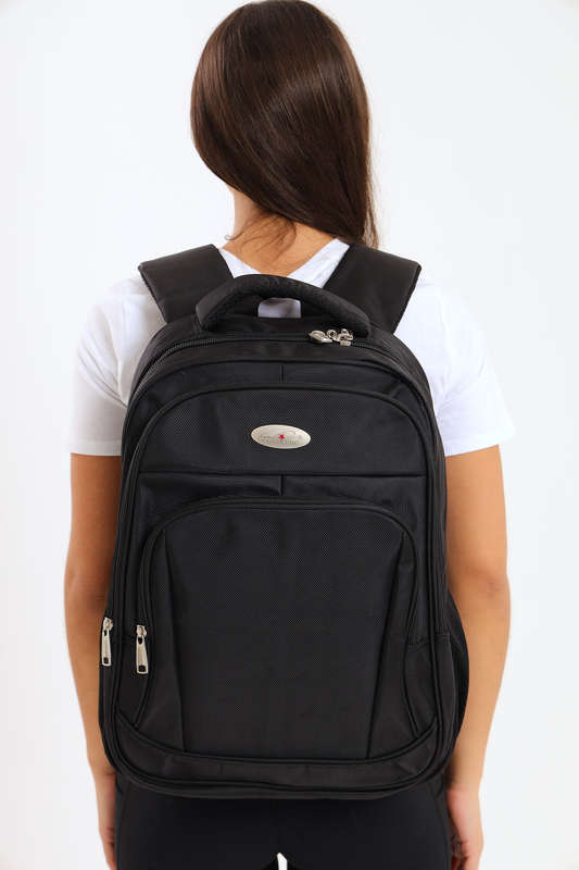 Powerland Laptop Backpack or School Bag with Multiple Compartments Black Large