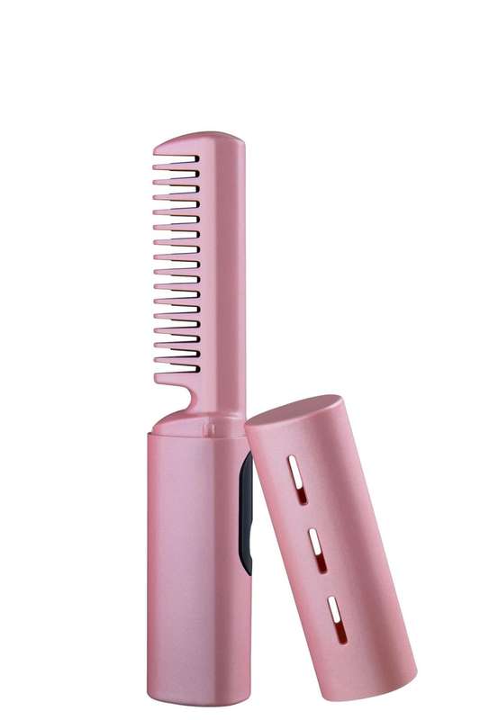 Senza® 2 In 1 Lazy Wireless Hot Comb Portable Mini USB Rechargeable Travel Hair Straightener