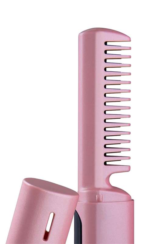 Senza® 2 In 1 Lazy Wireless Hot Comb Portable Mini USB Rechargeable Travel Hair Straightener