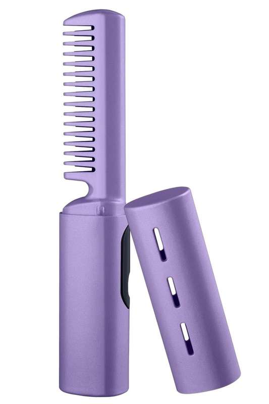 Senza® 2 In 1 Lazy Wireless Hot Comb Portable Mini USB Rechargeable Travel Hair Straightener