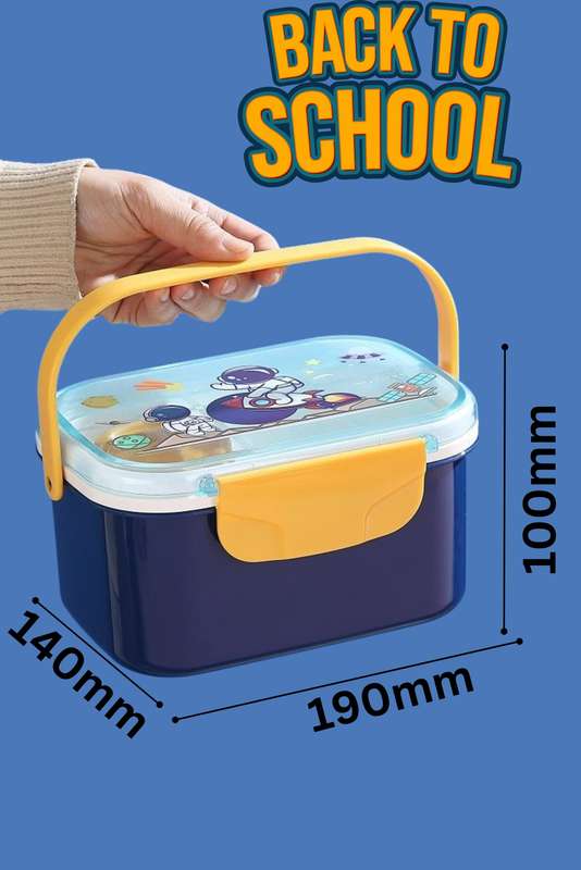 Senza® Dual Layer Lunch Box Set With Spoon &amp; Sauce Container 1600ml
