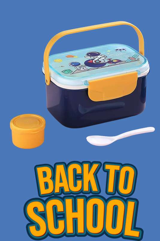 Senza® Dual Layer Lunch Box Set With Spoon &amp; Sauce Container 1600ml