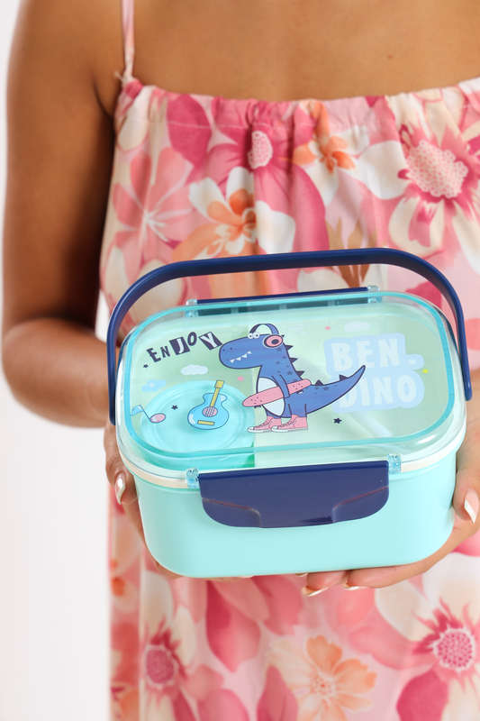 Senza® Dual Layer Lunch Box Set With Spoon &amp; Sauce Container 1600ml