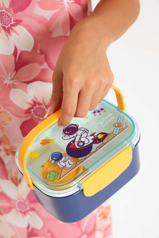 Senza® Dual Layer Lunch Box Set With Spoon &amp; Sauce Container 1600ml