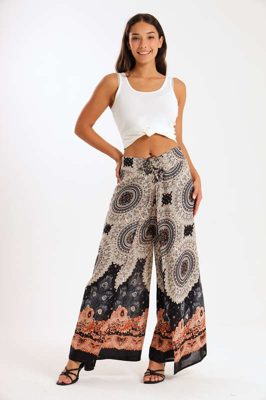 Senza® Ladies Genie Boho Harem Wide Leg Wrap Pants