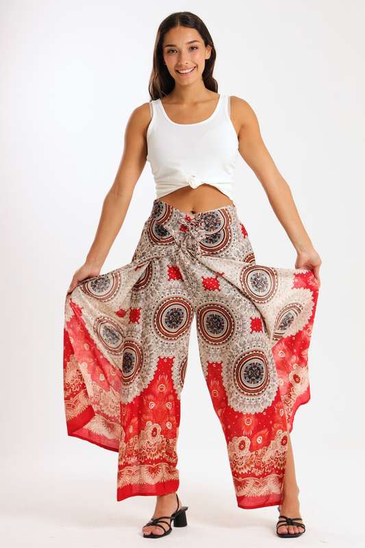 Senza® Ladies Genie Boho Harem Wide Leg Wrap Pants