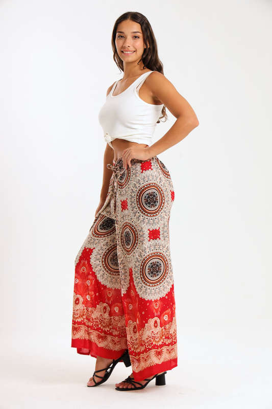 Senza® Ladies Genie Boho Harem Wide Leg Wrap Pants