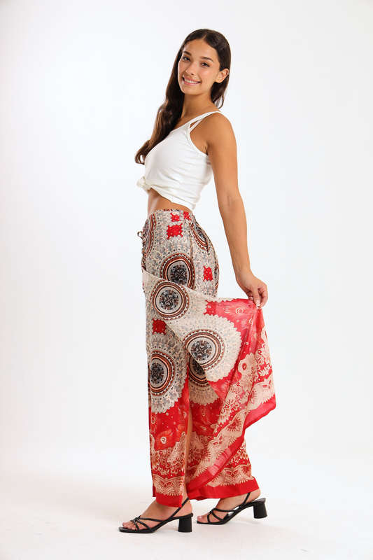 Senza® Ladies Genie Boho Harem Wide Leg Wrap Pants