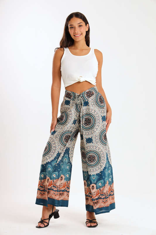 Senza® Ladies Genie Boho Harem Wide Leg Wrap Pants
