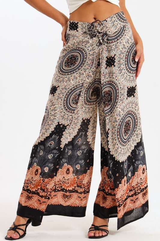 Senza® Ladies Genie Boho Harem Wide Leg Wrap Pants