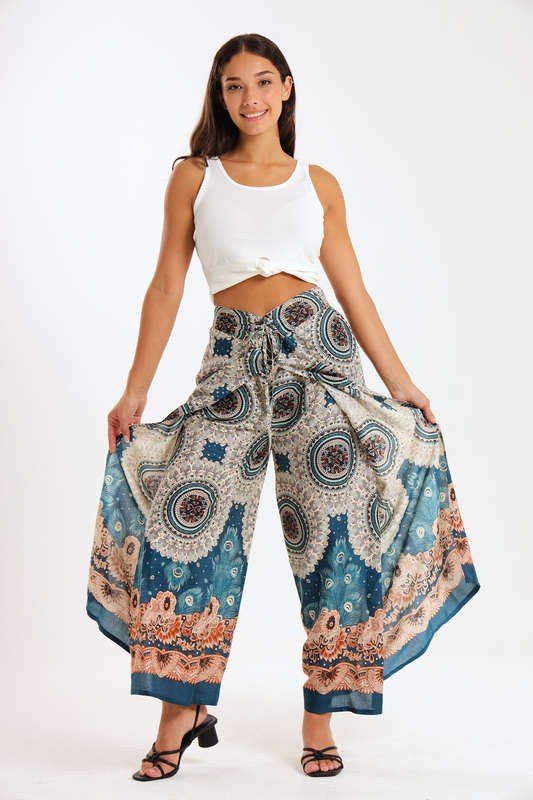 Senza® Ladies Genie Boho Harem Wide Leg Wrap Pants