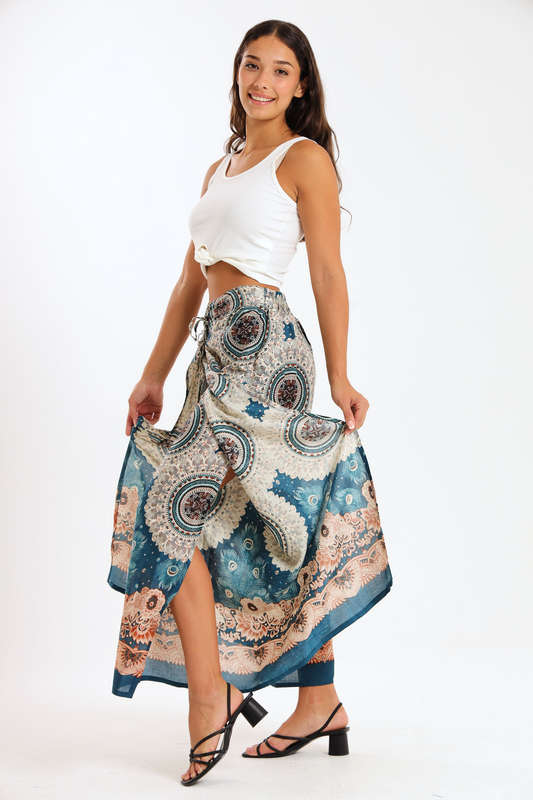 Senza® Ladies Genie Boho Harem Wide Leg Wrap Pants