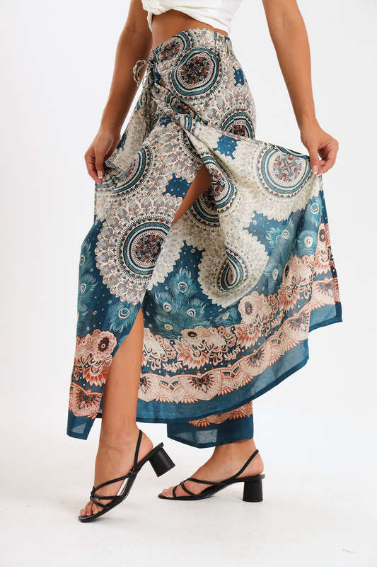 Senza® Ladies Genie Boho Harem Wide Leg Wrap Pants