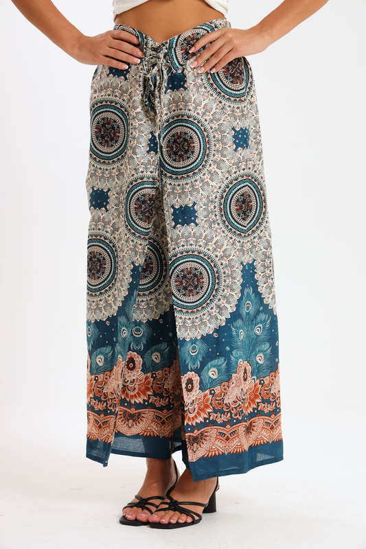 Senza® Ladies Genie Boho Harem Wide Leg Wrap Pants