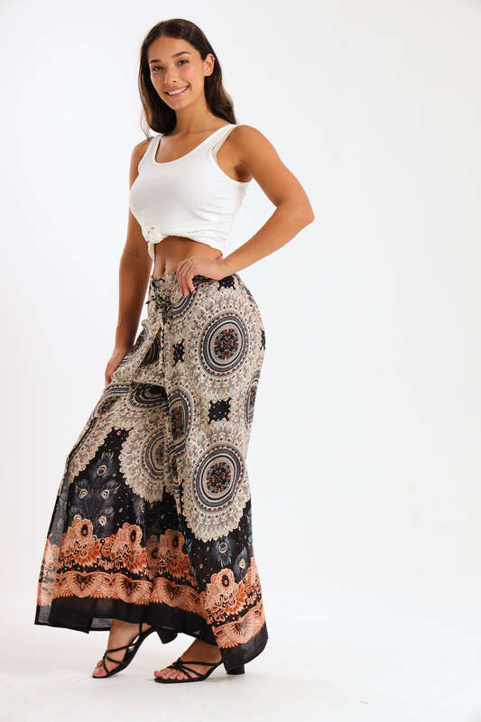 Senza® Ladies Genie Boho Harem Wide Leg Wrap Pants