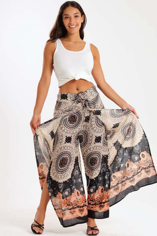 Senza® Ladies Genie Boho Harem Wide Leg Wrap Pants