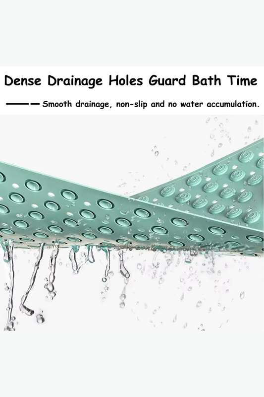 Senza® Non-Slip Cleaning Massage PVC Shower Mat With Suction Pad Oval