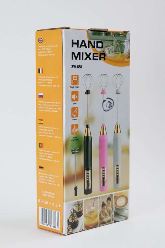 Senza® Rechargeable Multi-Functional Hand Mixer Milk Frother