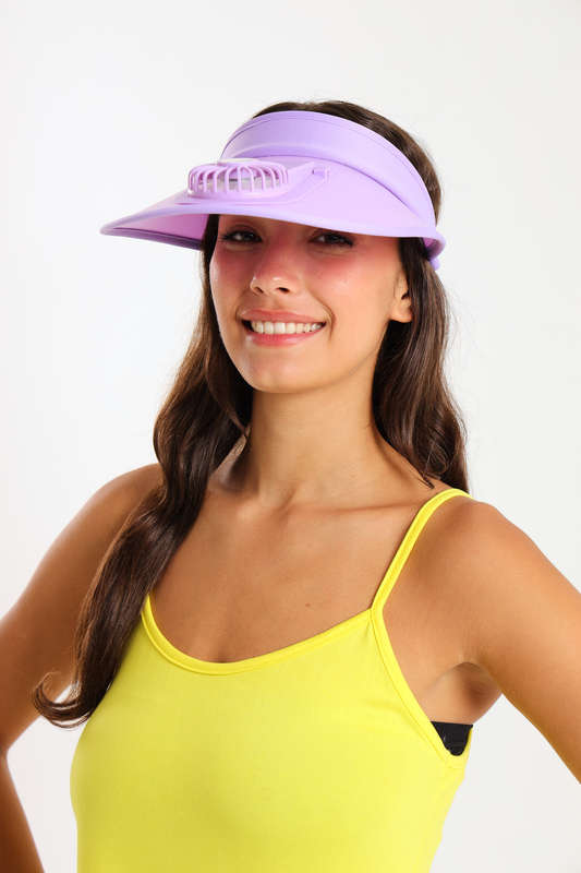 Senza® Rechargeable Sun Visor Hats with Fan For Women - Men - Kids