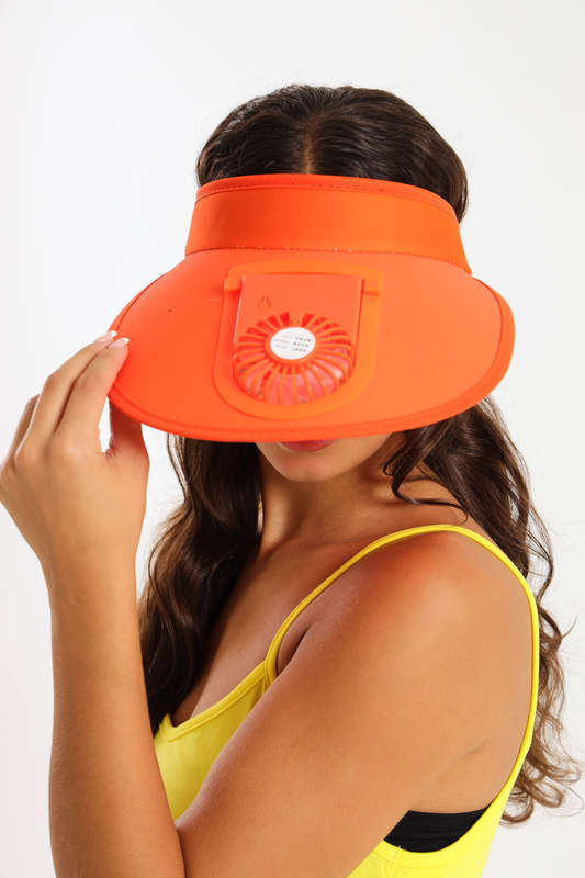 Senza® Rechargeable Sun Visor Hats with Fan For Women - Men - Kids