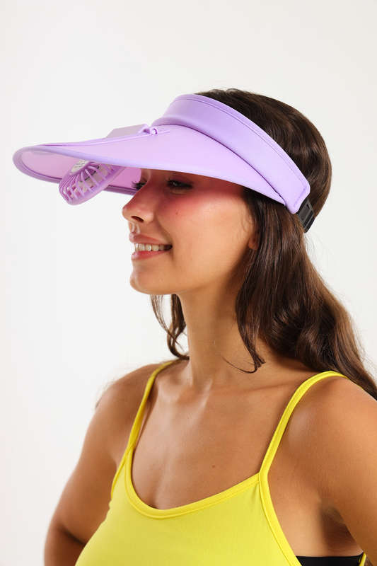 Senza® Rechargeable Sun Visor Hats with Fan For Women - Men - Kids