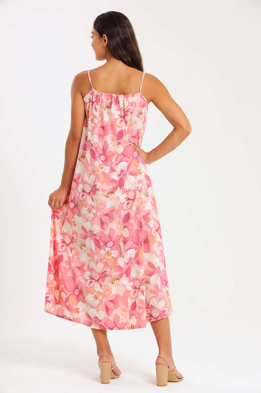 Sunset Rhythm Maxi Strappy Dress