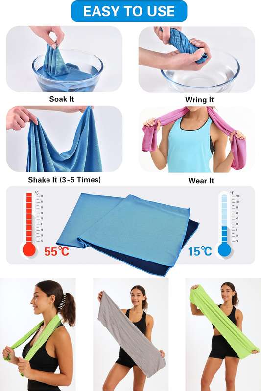 Senza® Miracle Cooling Ice Towel 300mm x 1000mm