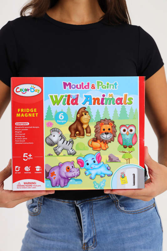 Children's Animal Shaped Fridge Magnet Mould with Paint Kit