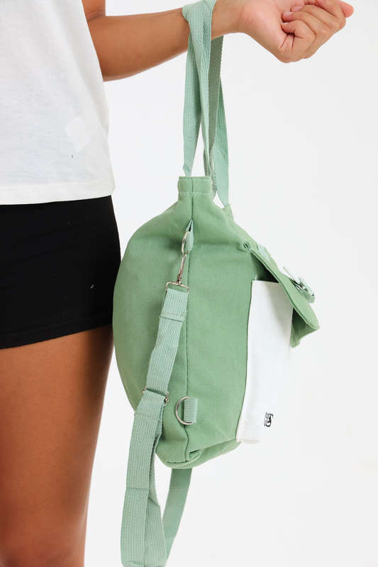 Ladies Canvas Tote Travel Bag With Multiple Compartments
